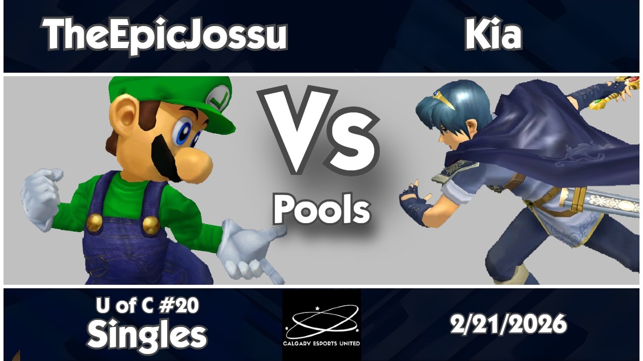 U of C #20 - TheEpicJossu (Luigi) vs Kia (Marth) Melee Singles Pools