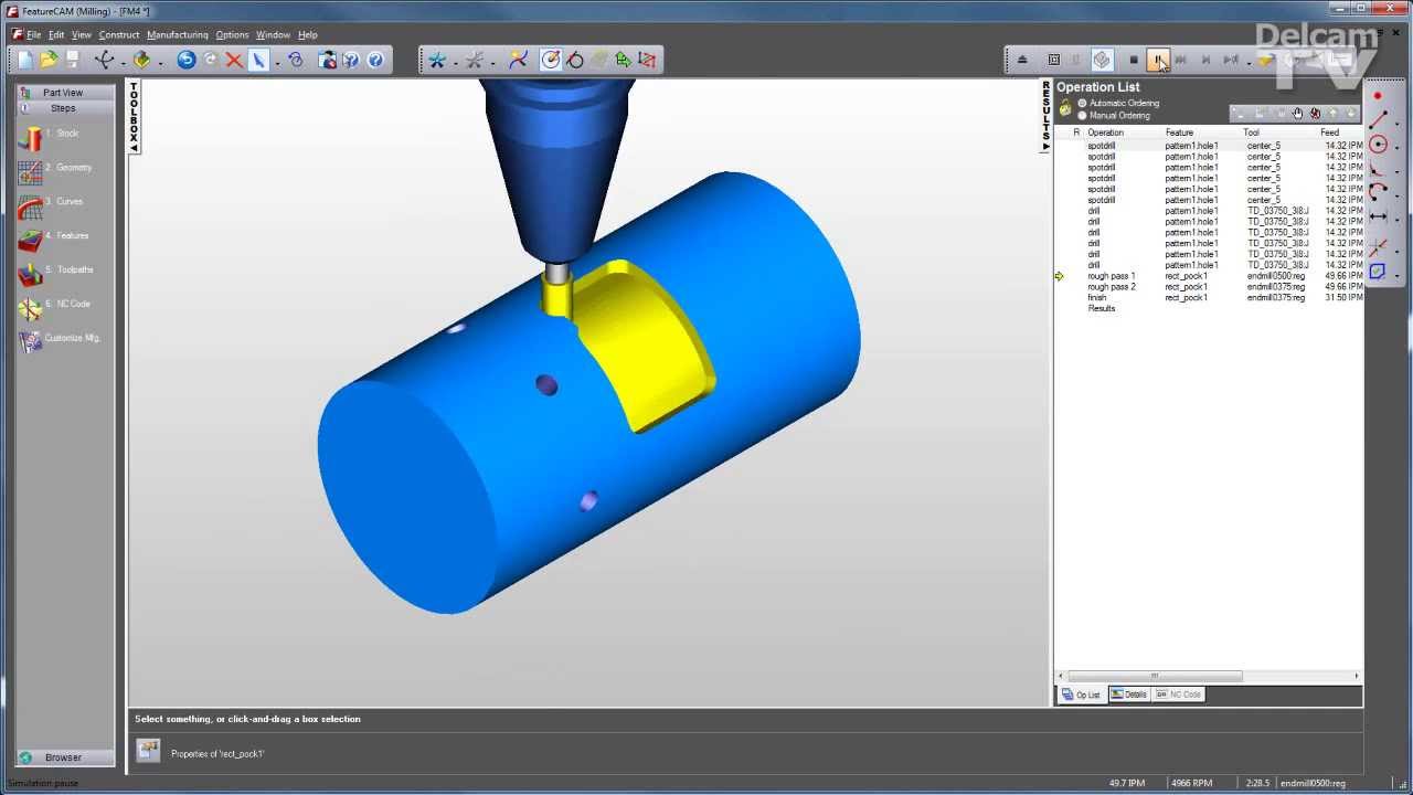 FeatureCAM 2.5D Milling Overview