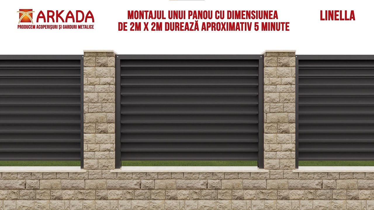 Montaj gard metalic tip jaluzea LINELLA SMART by Arkada