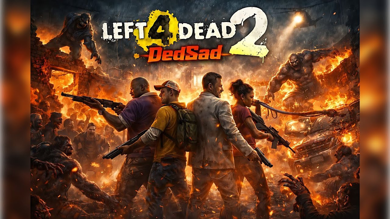 Left 4 Dead 2 Стрим #1 \ Кооп \ Вот теперь постреляем! \ DedSad
