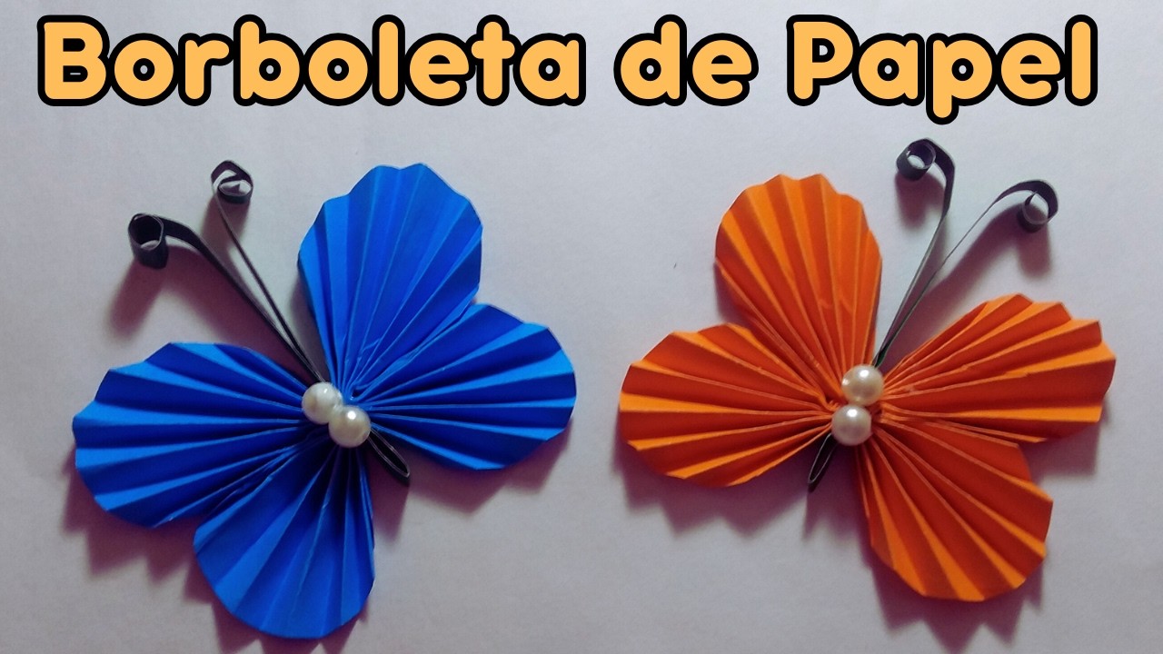 Como Fazer Borboleta de Origami Fácil e Rápida  | Artesanato Passo a Passo