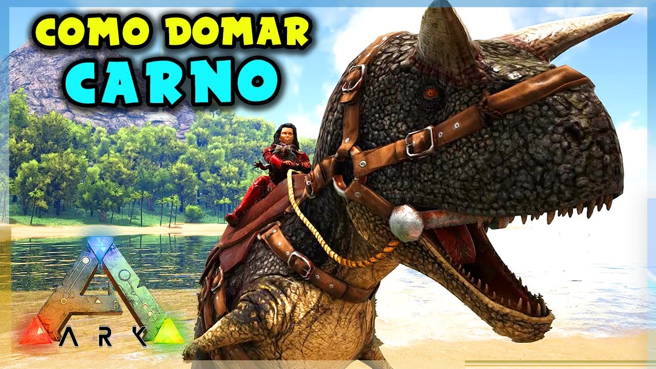 Como Domar Carno! (SOZINHO) - ARK: Survival Evolved
