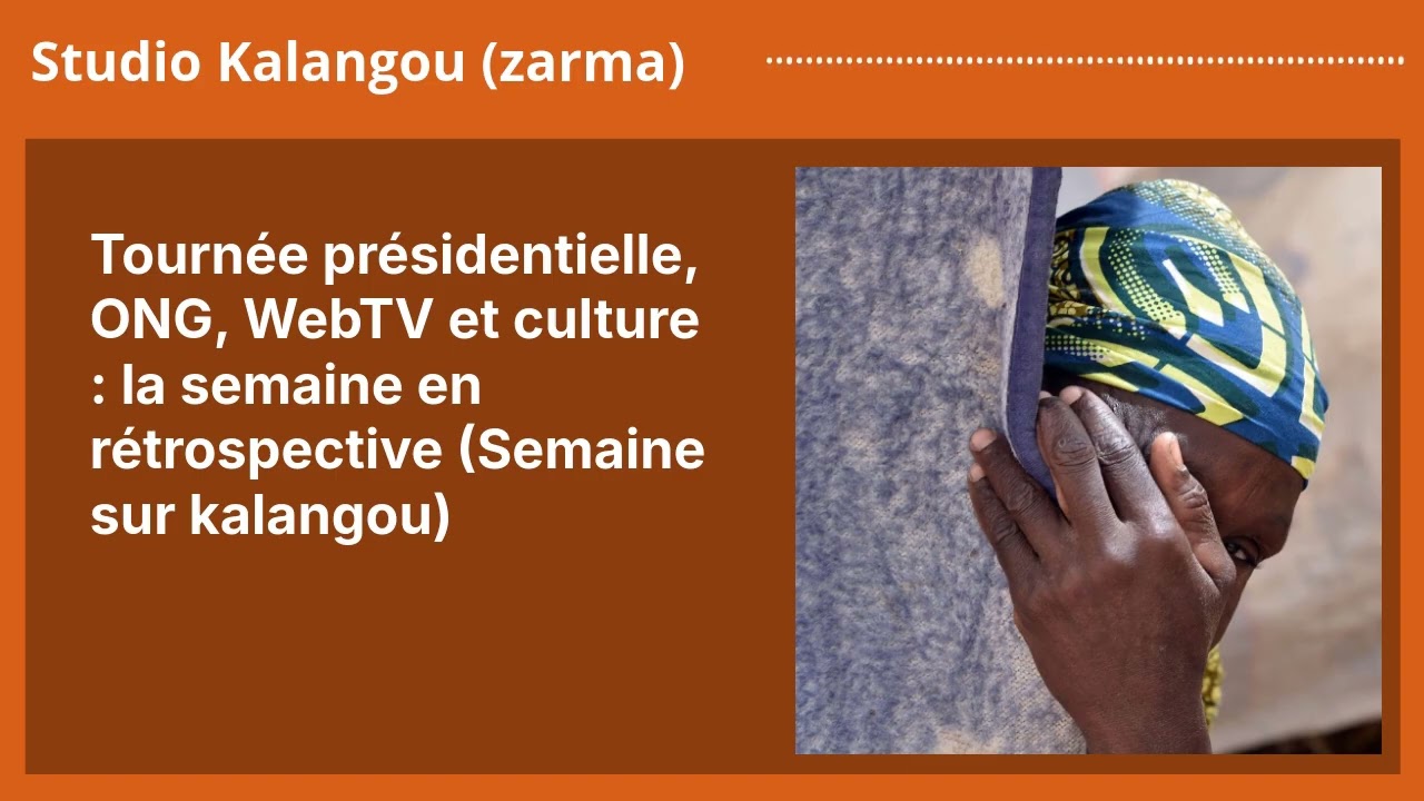 Tourn&eacute;e pr&eacute;sidentielle, ONG, WebTV et culture : la semaine en r&eacute;trospective (Semaine sur...