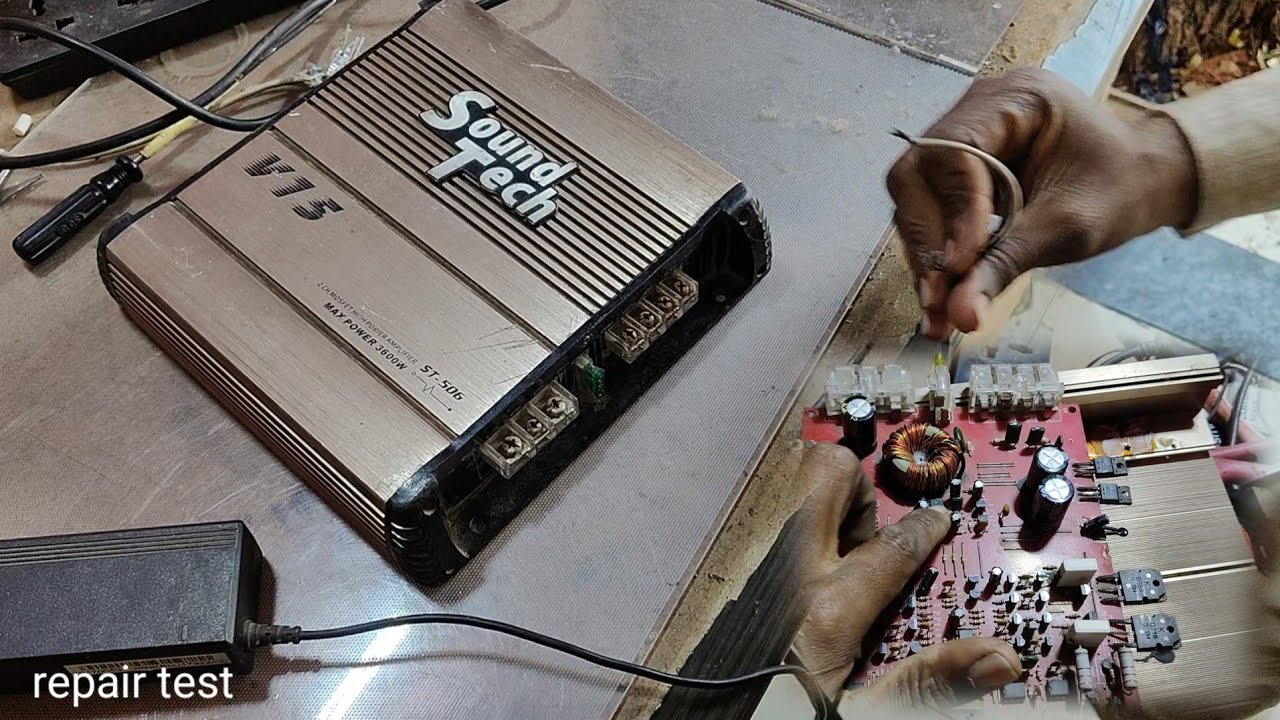 SoundTech V15 Amplifier Repair | TL494 IC Heating Problem & Solution (Best for search)
