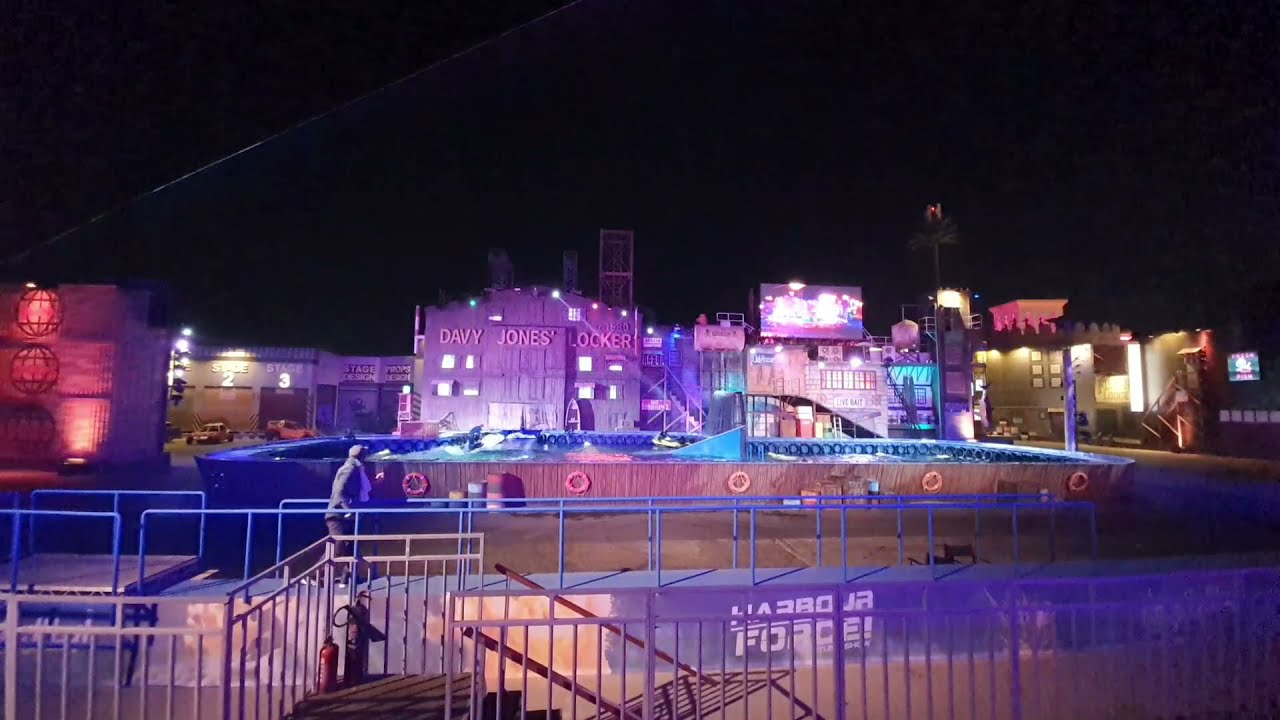 عرض السيارات الرائع القرية العالمية دبي أبطال المرفأ HARBOUR FORCE STUNT SHOW GLOBAL VILLAGE DUBAI