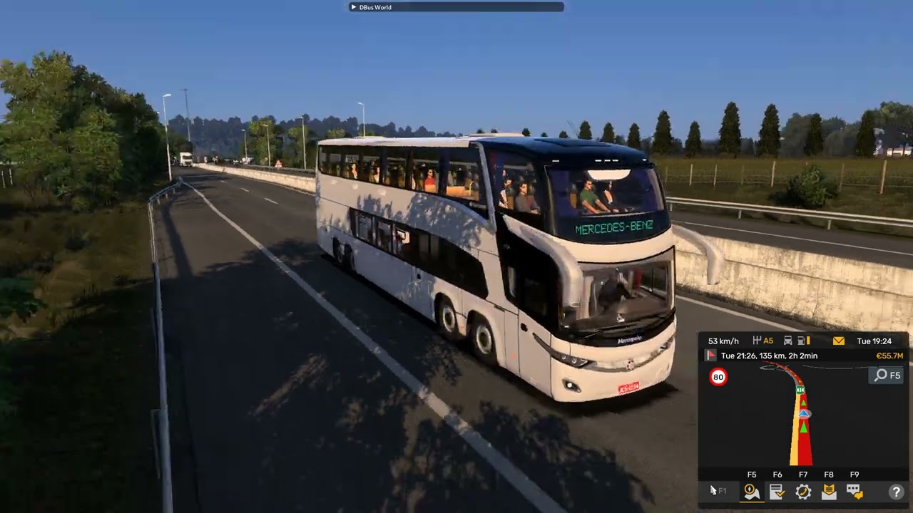 Euro Truck Simulator 2 Biggest bus I ever Drive, Marcopolo New G7 1800