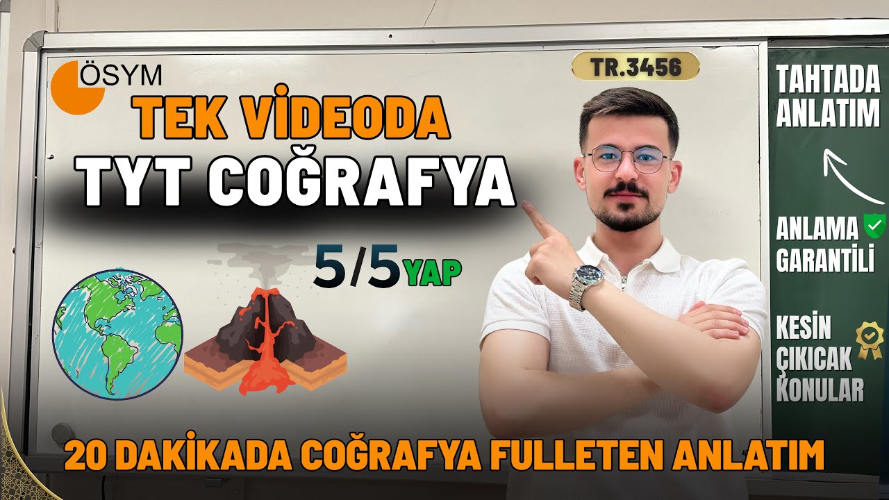 YKS 2025 Coğrafya 20 Dakikada Fulleten Son Tekrar | #tyt #yks2025