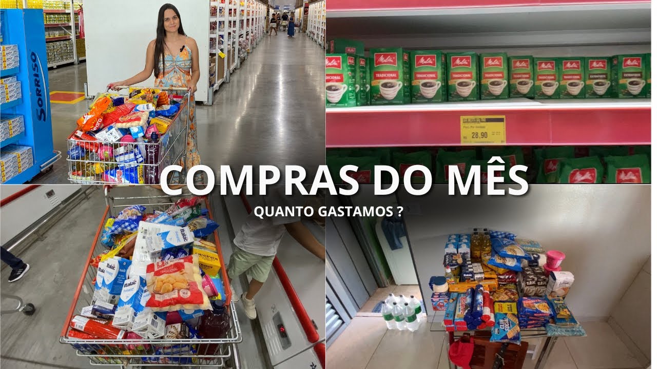 COMPRAS DO MÊS COMPLETA | PEGAMOS MUITA COISA | Organizando as compras | ASSAÍ atacadista de Maringá