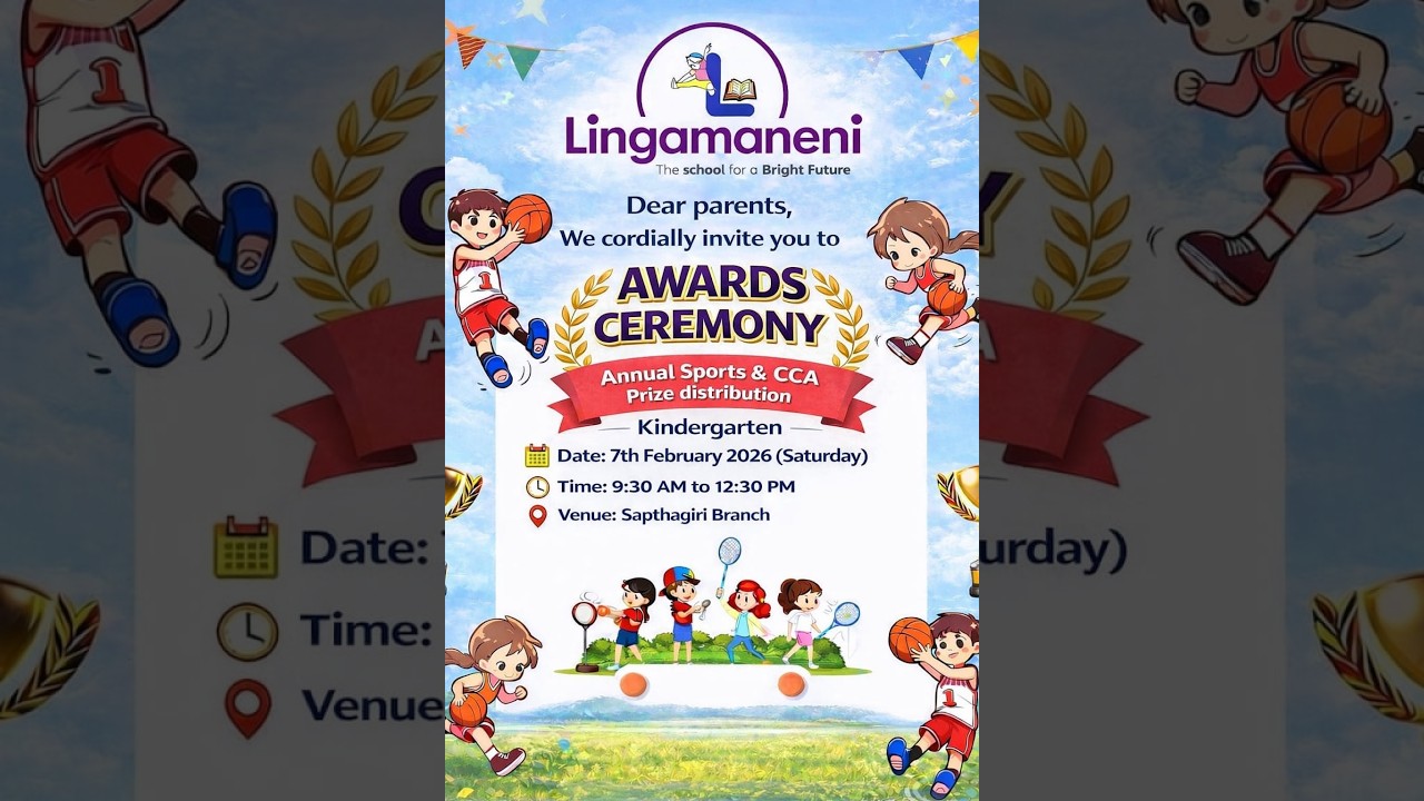Lingamaneni School Pre-Primary Annual Sports Meet and Awards Ceremony 2026