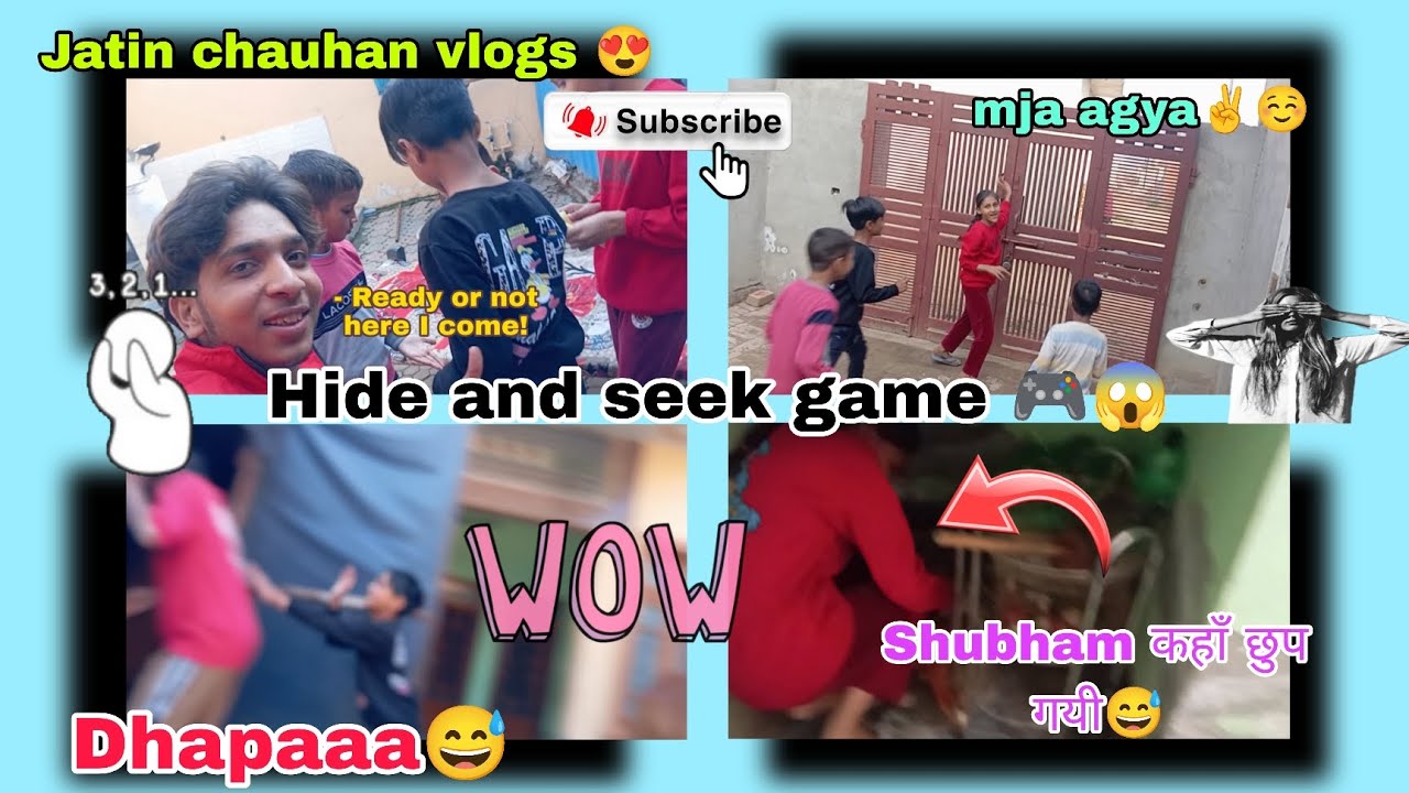 Playing hide and seek ☺... Shubham कहाँ पर छुप गयी 😅 .... #subscribe #viralvideo 