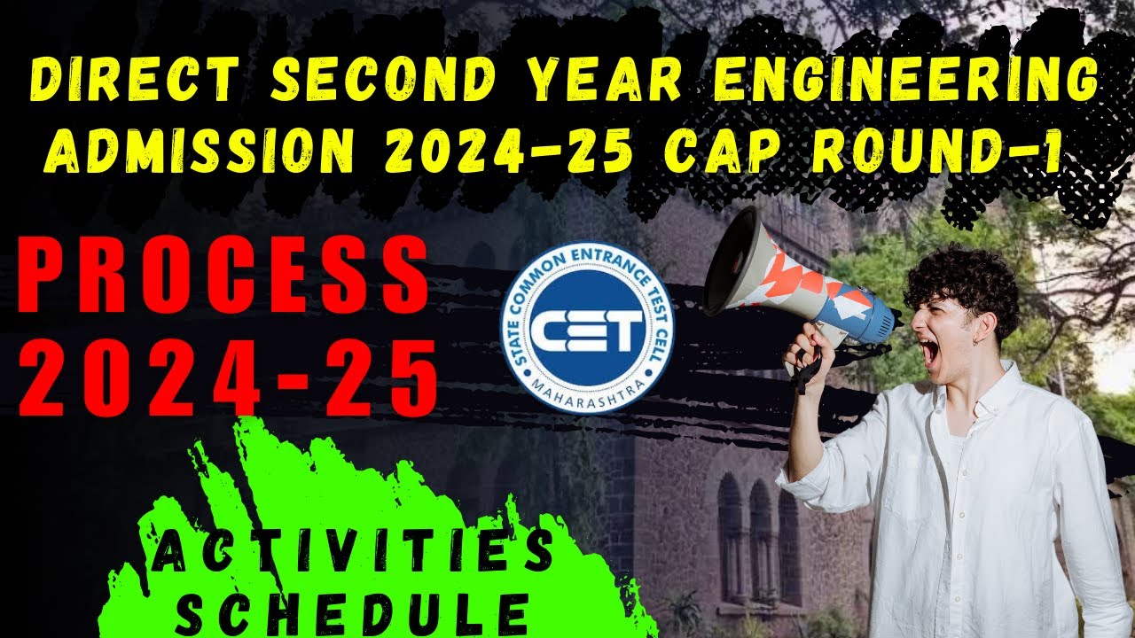 Direct Second Year Engineering Admission Process 2024-25 Activities Explained | DSE CAP Round-1