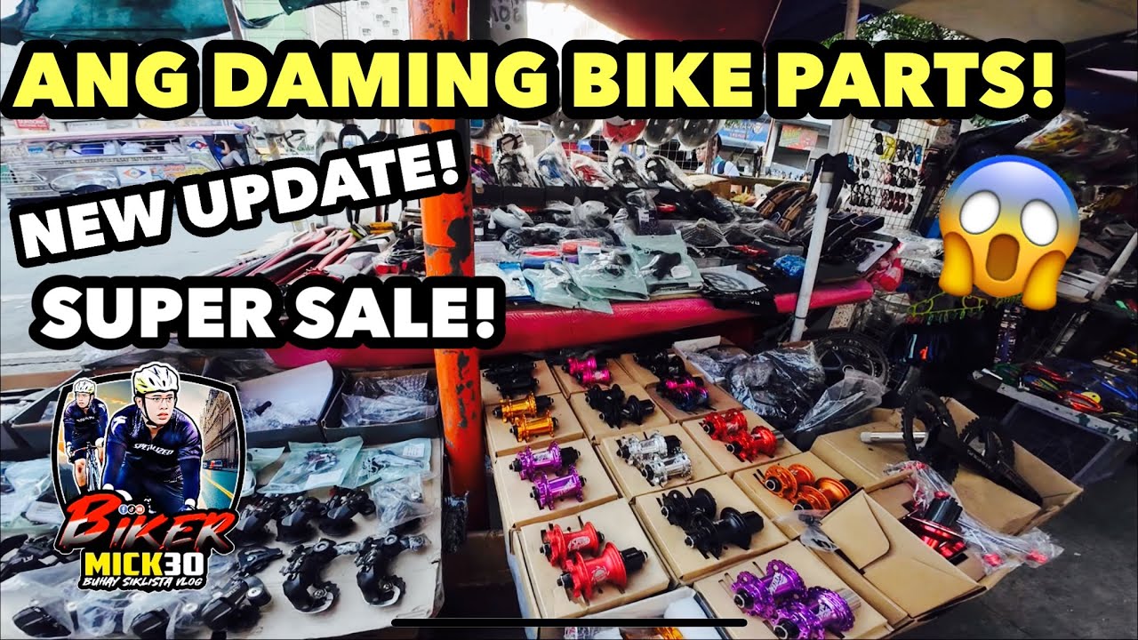 MURANG BIKE PARTS NGAYON DITO SA LATAGAN QUIAPO MANILA DINARAYO NG MGA SIKLISTA DAHIL ANG DAMI!