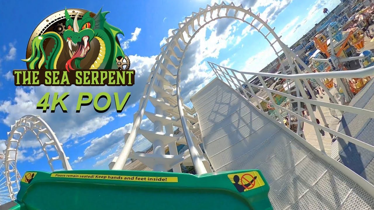 Sea Serpent (4K Front Seat POV)- Morey's Piers, Wildwood, NJ