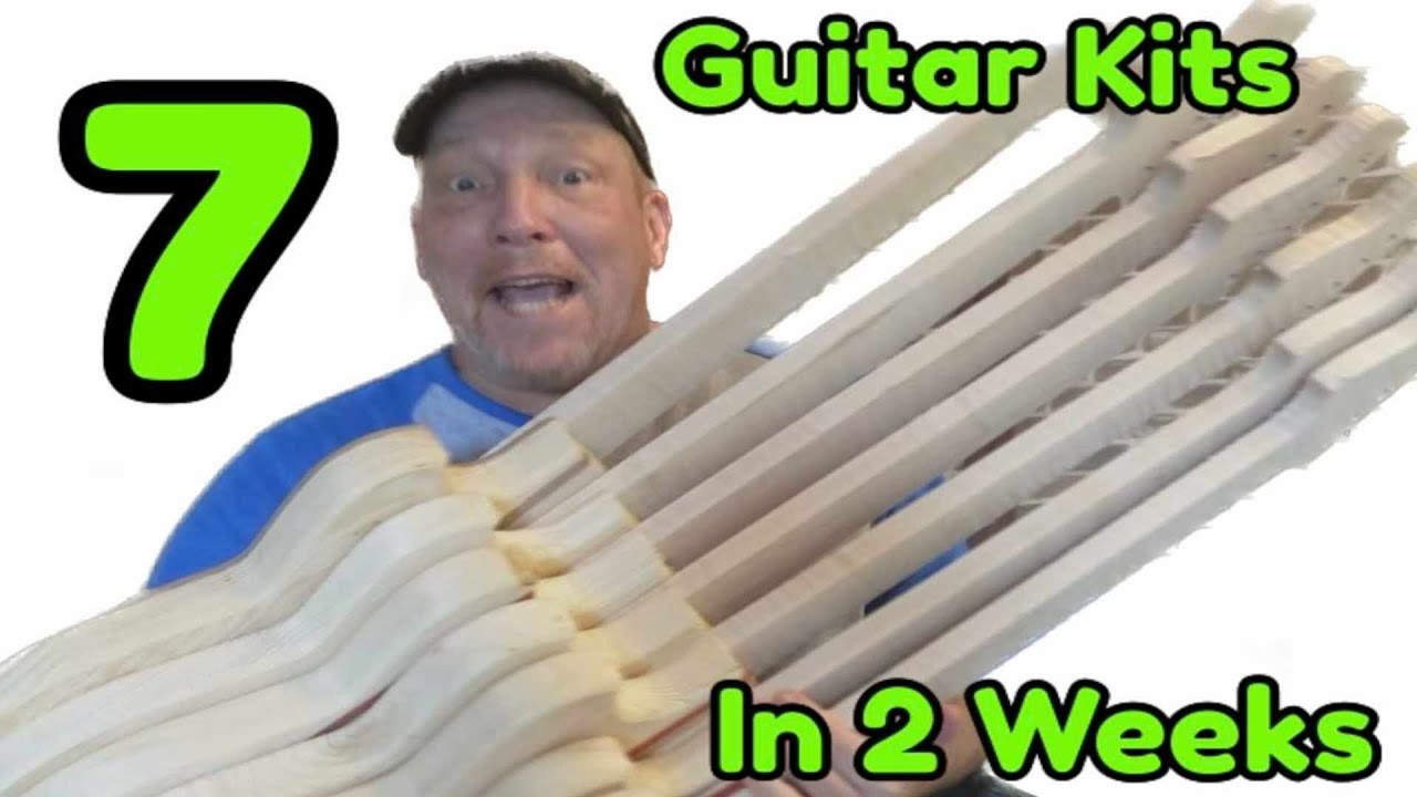 I MADE 7 GUITAR NECKS AND BODIES IN LESS THAN 2 WEEKS! #fender #gibson #prs