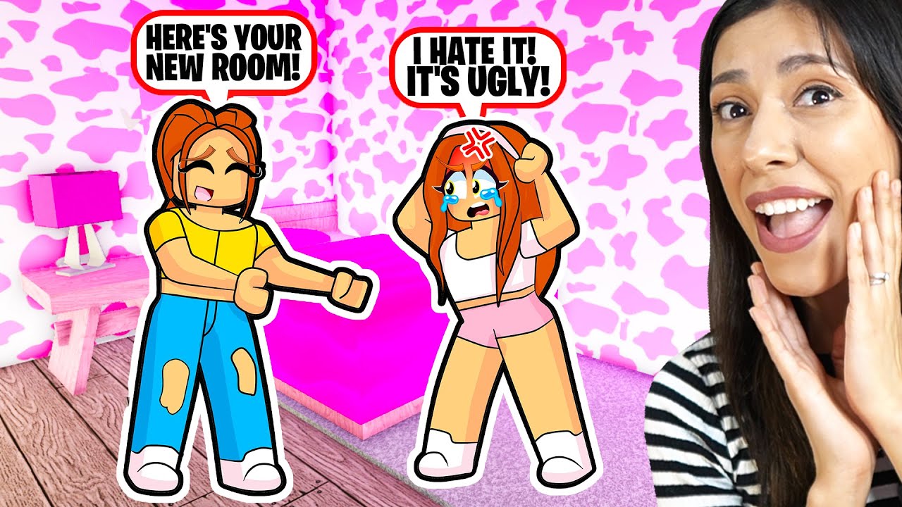 PRANKING MY DAUGHTER with an *UGLY* BEDROOM MAKEOVER in Bloxburg! (Roblox)