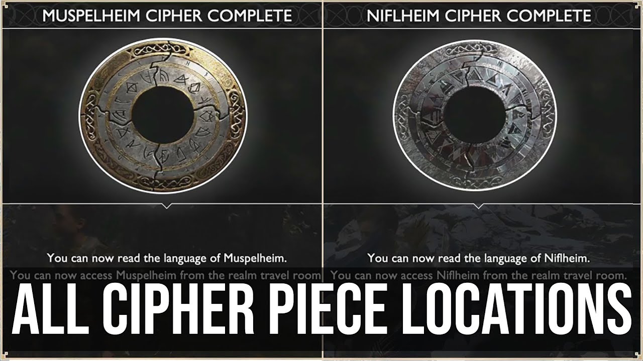 Trilingual Trophy (Mupselheim and Niflheim Cipher Piece Locations) - God of War (2018)