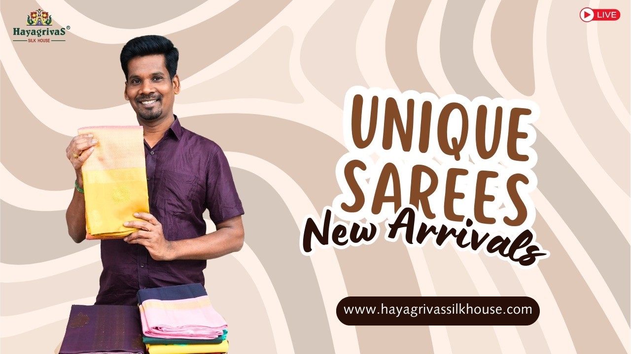 Daily Live - Unique Handloom Kanjivaram Silk Sarees | New Arrivals | Pure silk sarees #silksarees