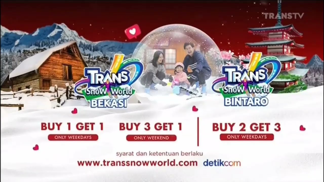 Iklan Promo Trans Snow World Bekasi (Februari 2021)