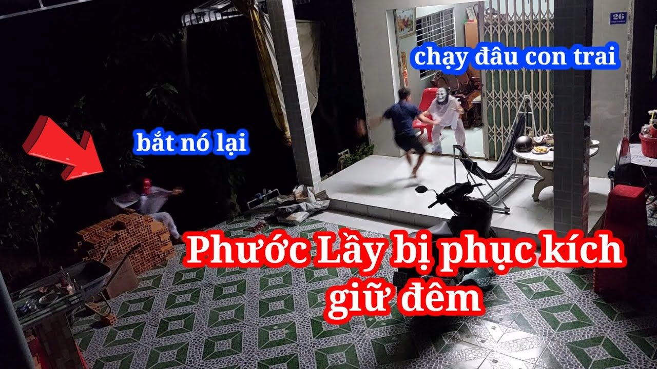 Phước Lầy bị 2 người mặt quỷ phục kích #phuoclay