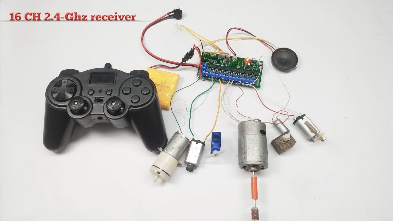 16 CH 2.4Ghz remote control and receiver kit in hindi