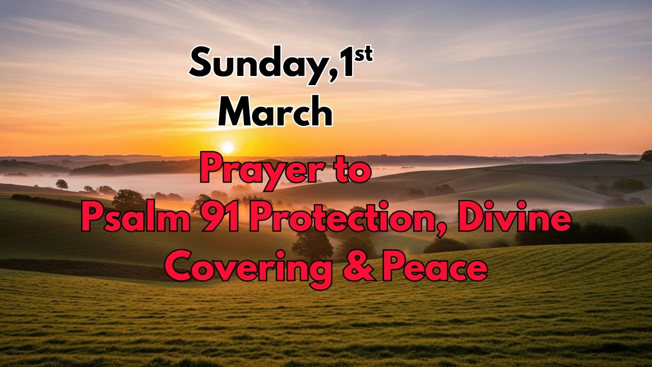 Sunday, March 1st Morning Prayer for Psalm 91 Protection, Divine Covering & Peace