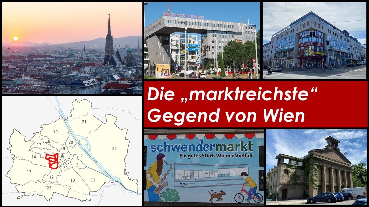 Wiens marktreichste Gegend (2021 - 15./16. Bezirk)