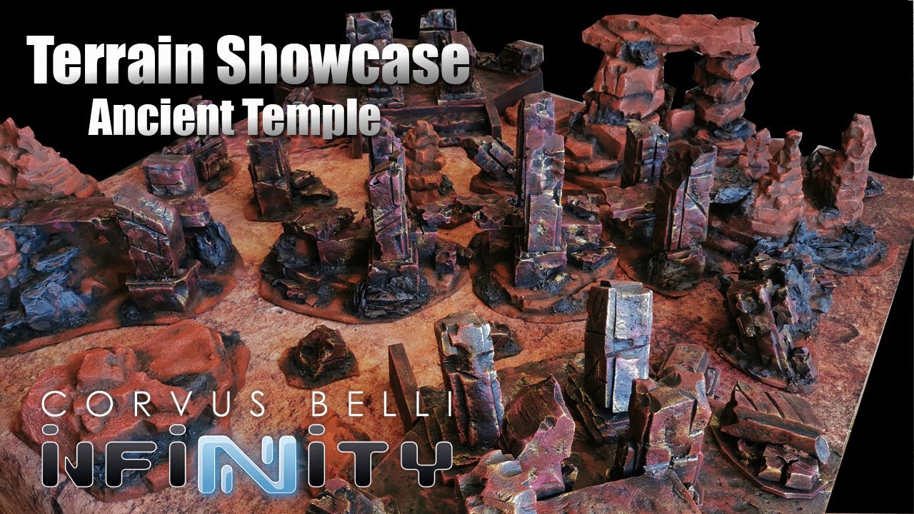 Infinity the Game: Ancient Temple Terrain Showcase