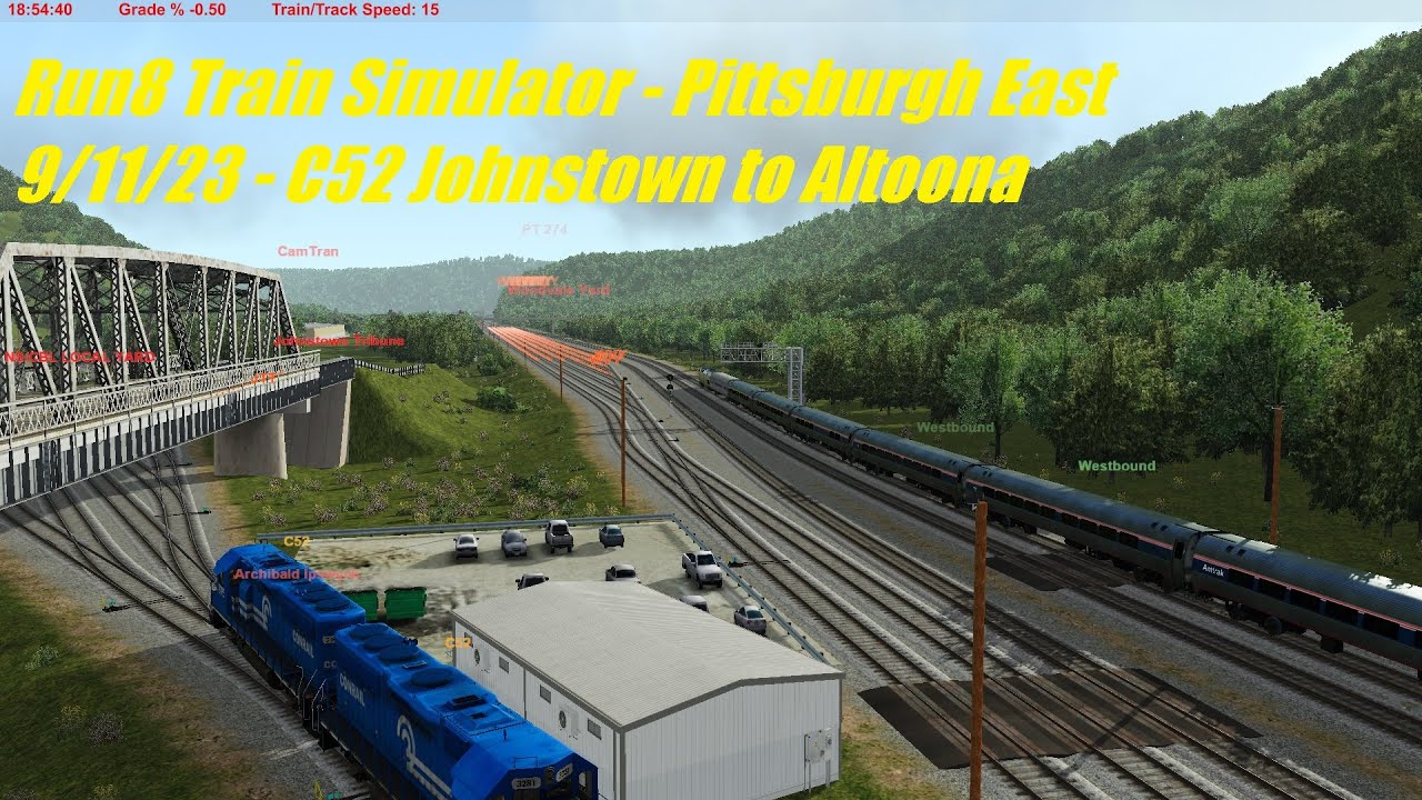 Run8 PA East Pittsburgh - C52 Johnstonwn to Altoona - 9/11/23