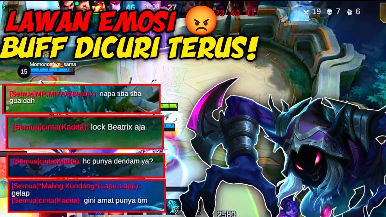 Helcurt Bikin Lawan Emosi 😈 Buff Hayabusa Dicuri Terus di Ranked MLBB!