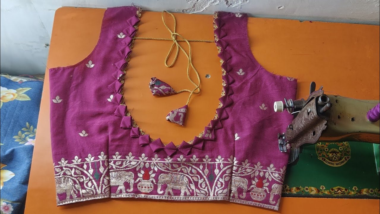 DESIGN BLOUSE KAISE BNAYE ❤️ | HOW TO MAKE DESIGN BLOUSE | BLOUSE NECK KAISE BNAYE ❤️