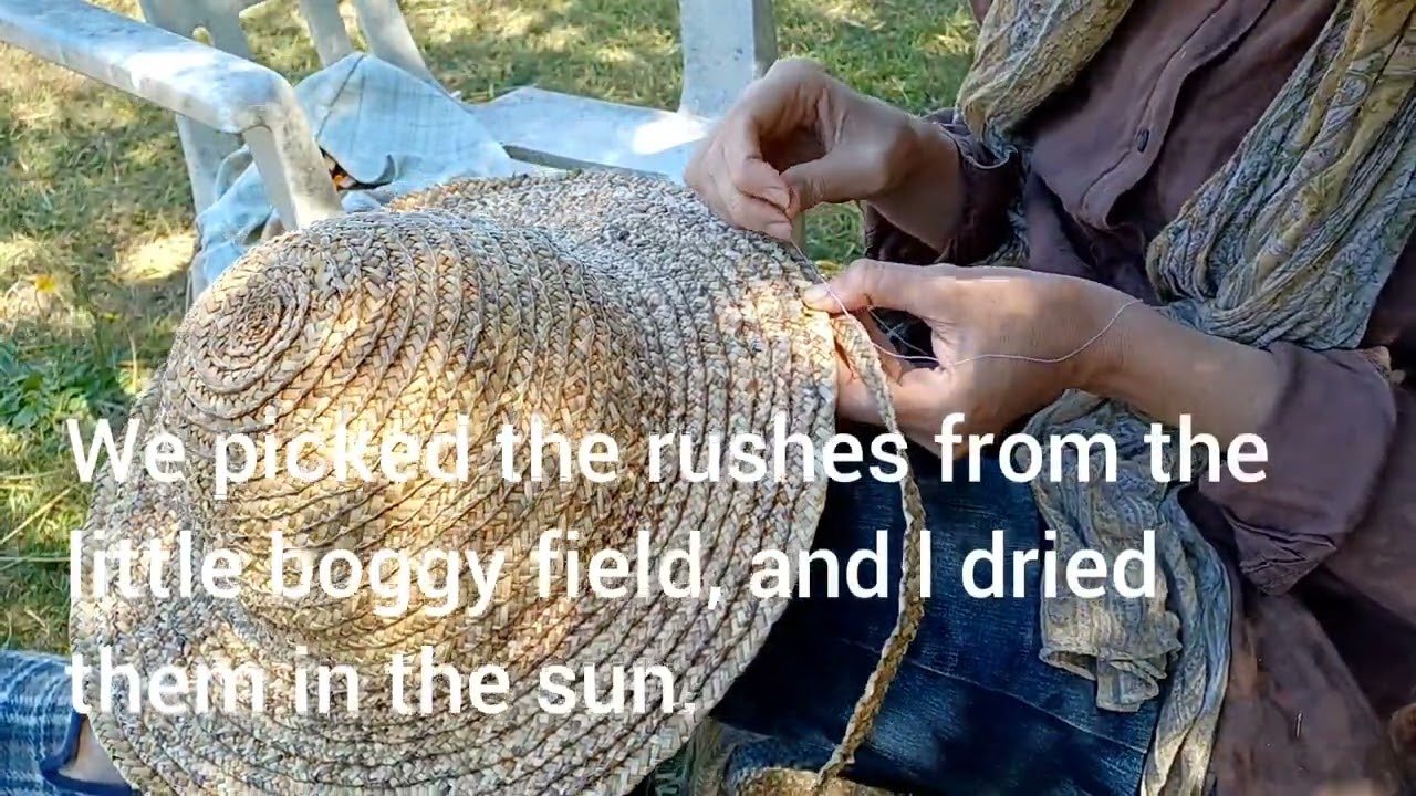 How to make a traditional straw (or rush) hat, Part 2: Coiling and sewing up.