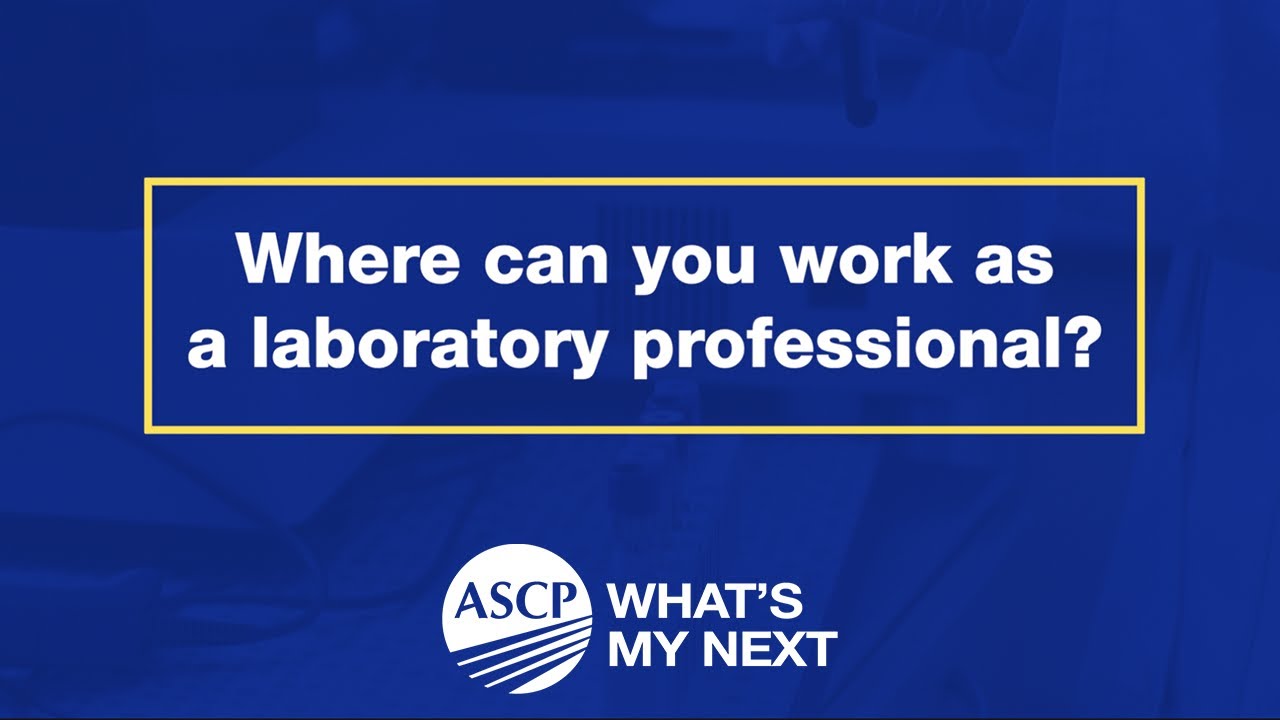 Where can you work as a laboratory professional?