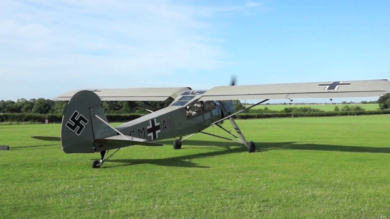 'Low & Slow - Very Slow!' - Fieseler Storch - Shuttleworth Military Pageant 2013