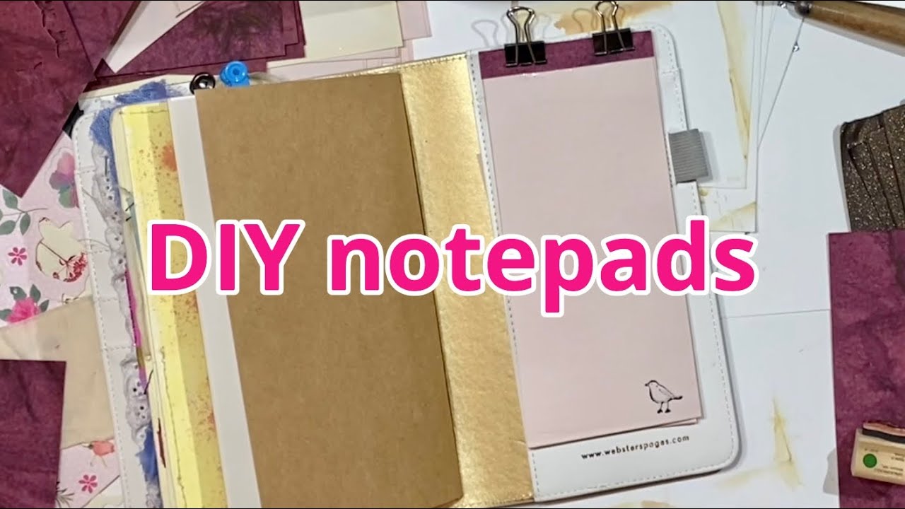 Make Your Own Notepads (using up paper scraps)