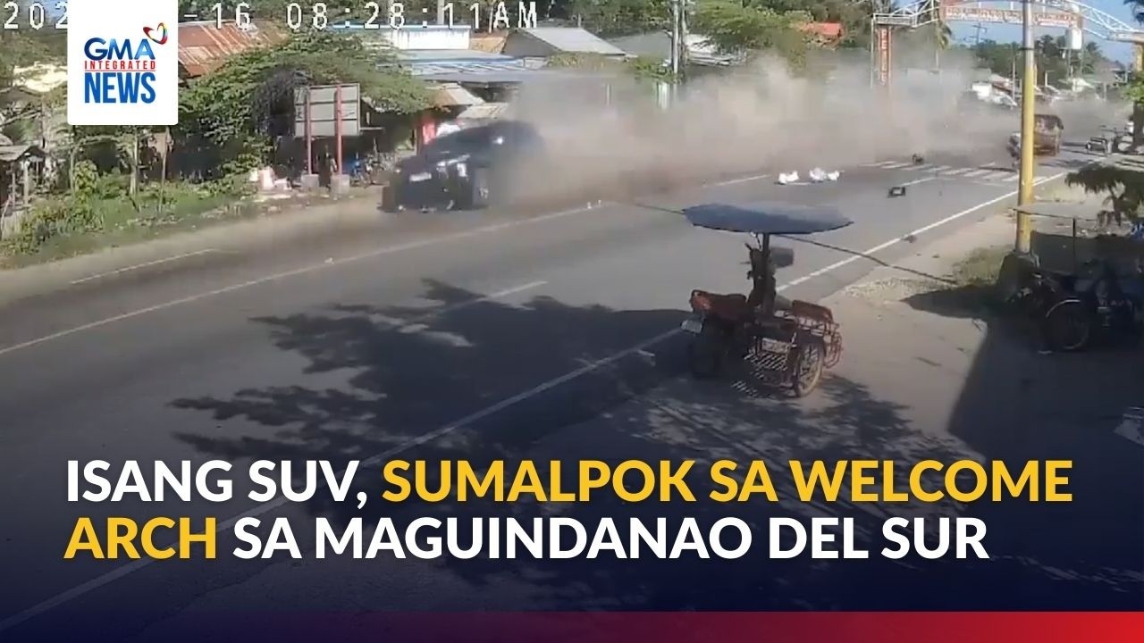 Isang SUV, sumalpok sa welcome arch sa Maguindanao del Sur | GMA Integrated News
