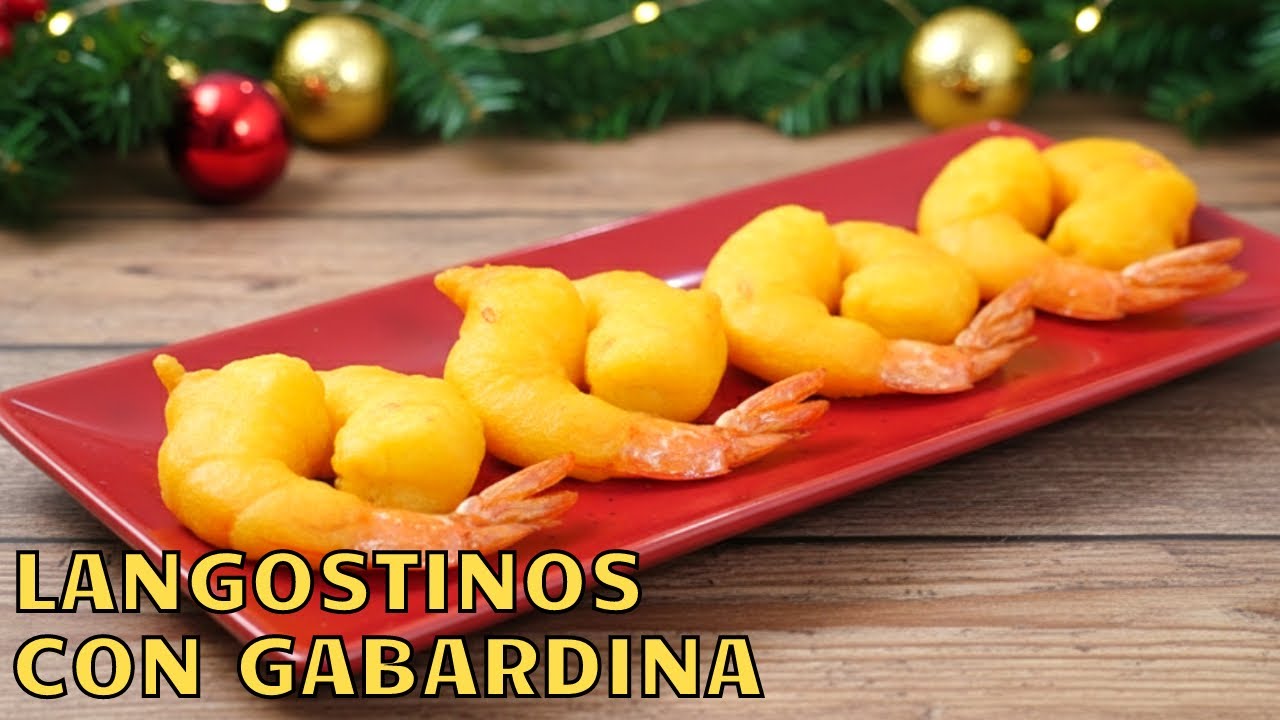 LANGOSTINOS en GABARDINA para Navidad | Receta CRUJIENTE y fácil 🎄🍤