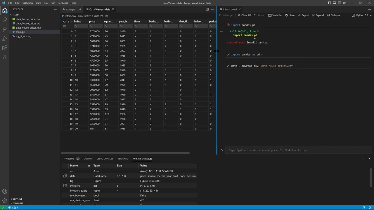 14. Python - importing data from csv txt and excel xlsx files