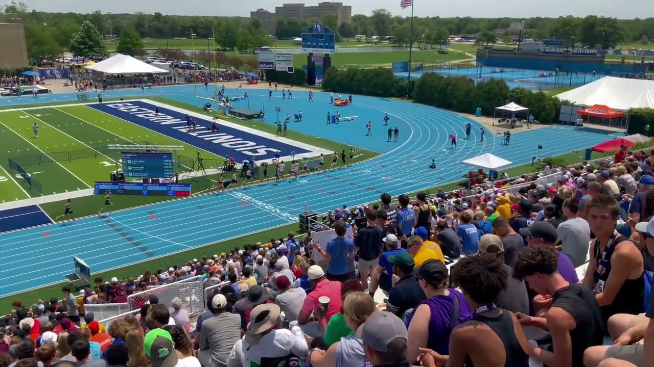 Ben Crane wins 3A IHSA Championship in the 3200m with 8:57.17