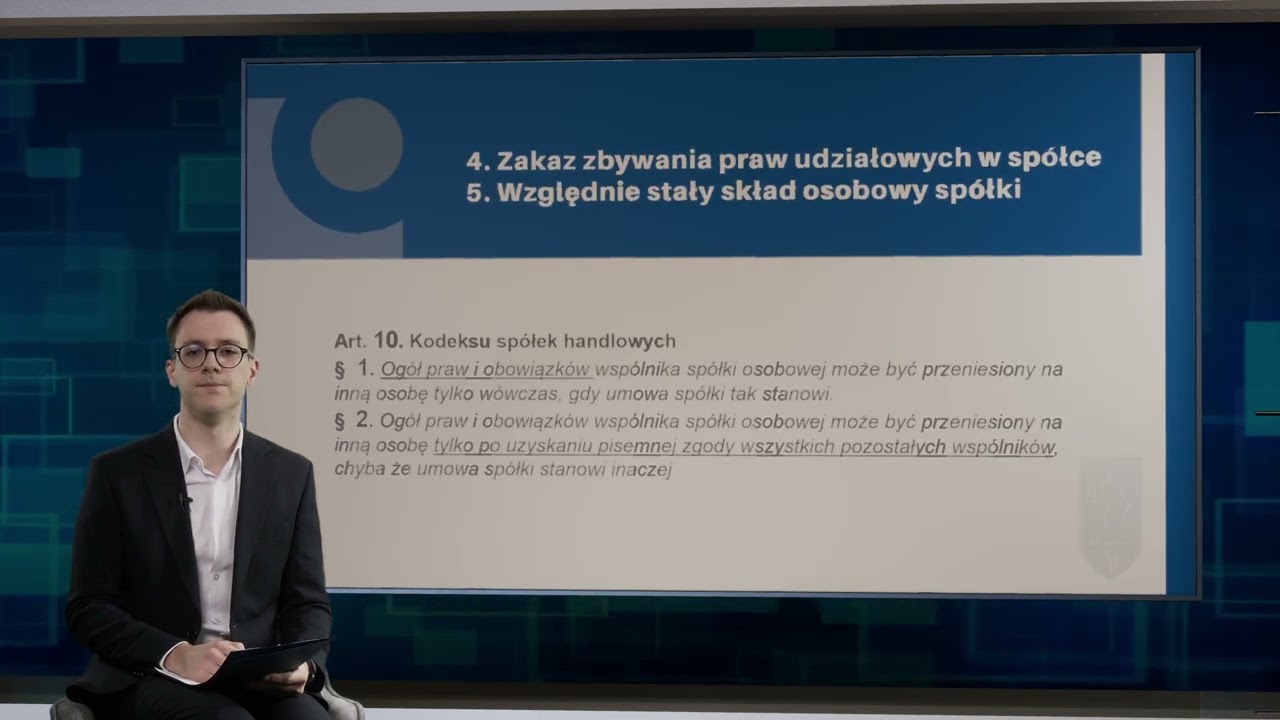 Cechy spółek osobowych - mgr Przemysław Brzozowski
