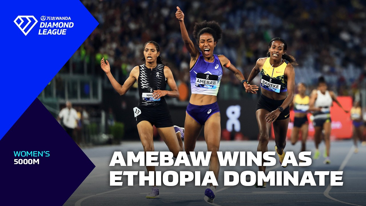 Ethiopia DOMINATE as Amebaw sprints to victory in Rome - Wanda Diamond League
