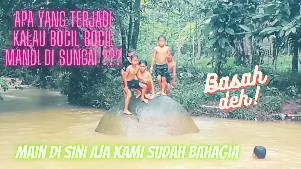 VLOG DESA BANTEN INDONESIA || MANDI DI SUNGAI || HIBURAN ANAK ANAK DESA #kampungsunda #kampungindah