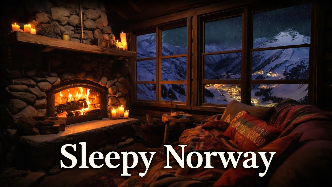 Norway Rainy Night | Deep Sleep & Relaxation 🌧️🌌 #2