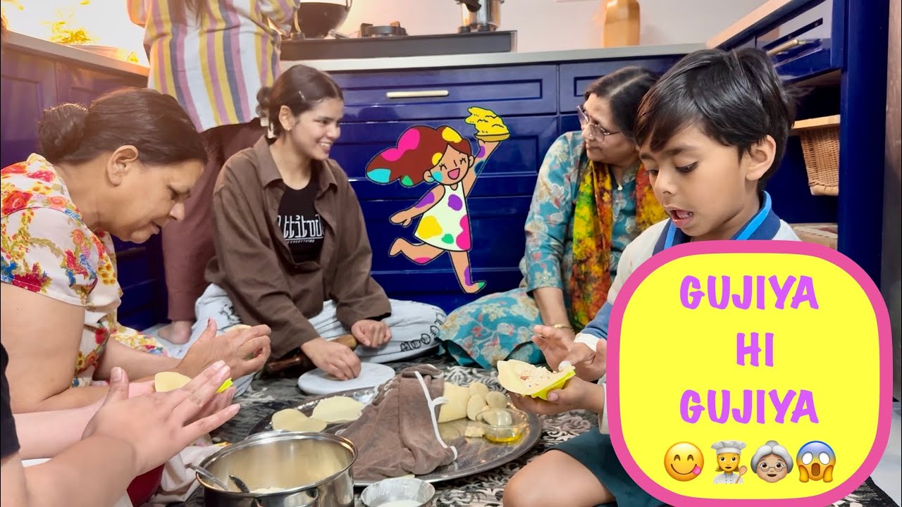 Gujiya hi Gujiya😍 bana dali holi par sabne👵🏻😋❤️‍🔥