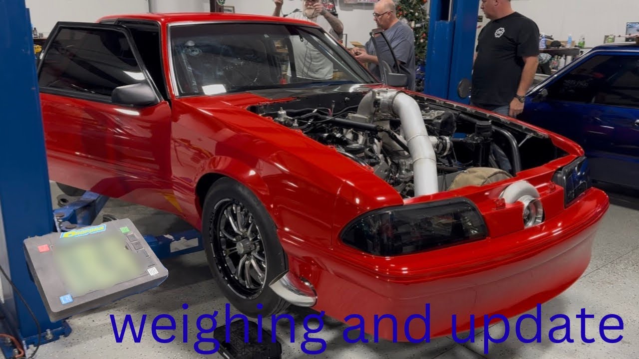 Weighing the Foxbody and update in our stuff