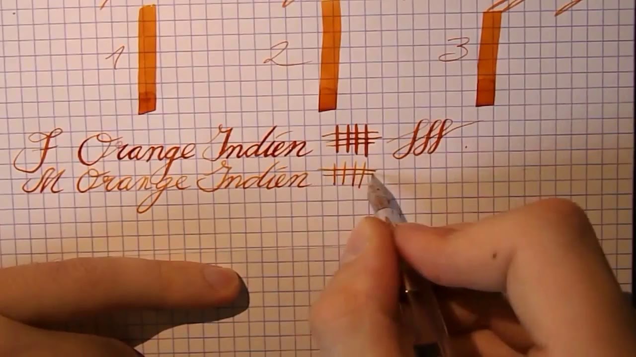 Inkcyclopedia J. Herbin Orange Indien