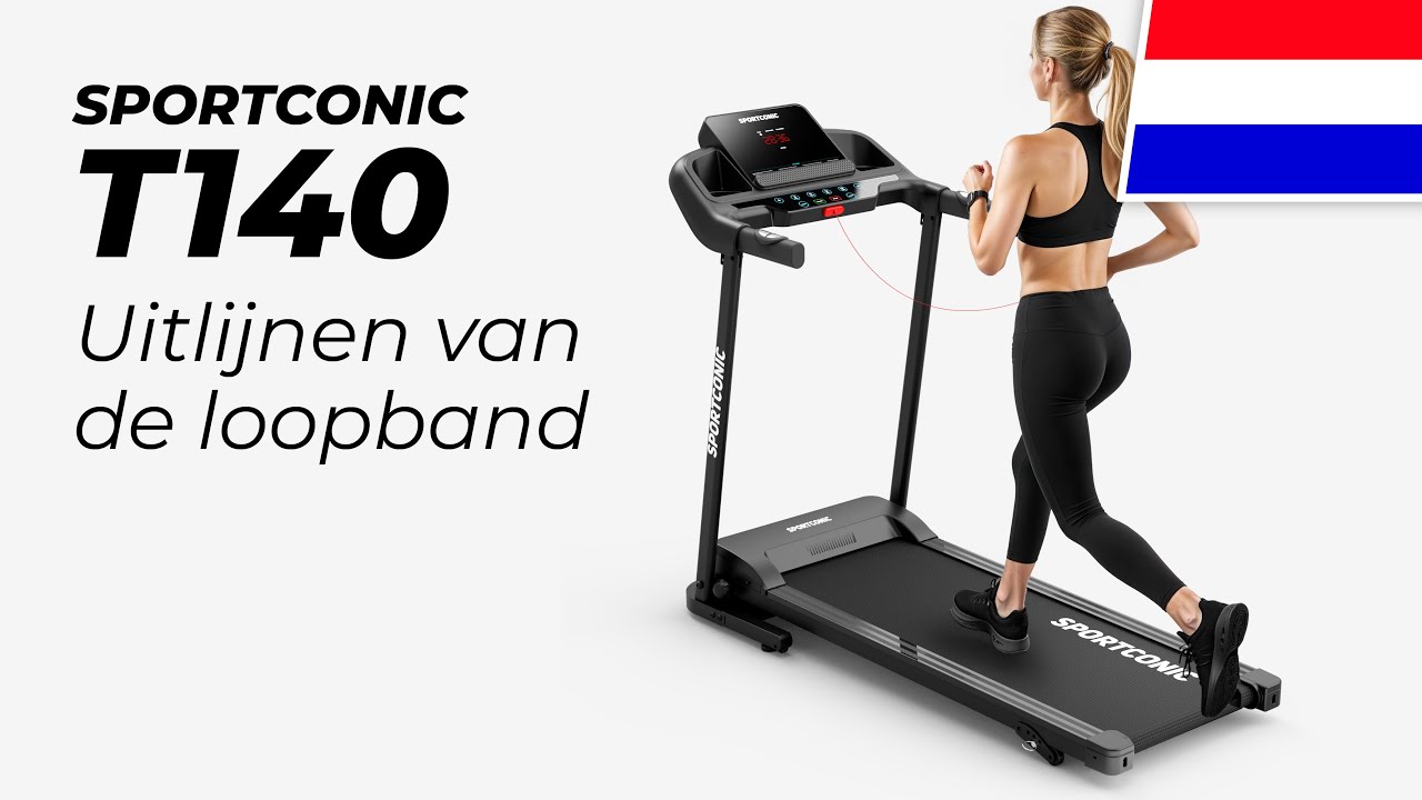 Sportconic T140 - Uitlijnen van de loopband