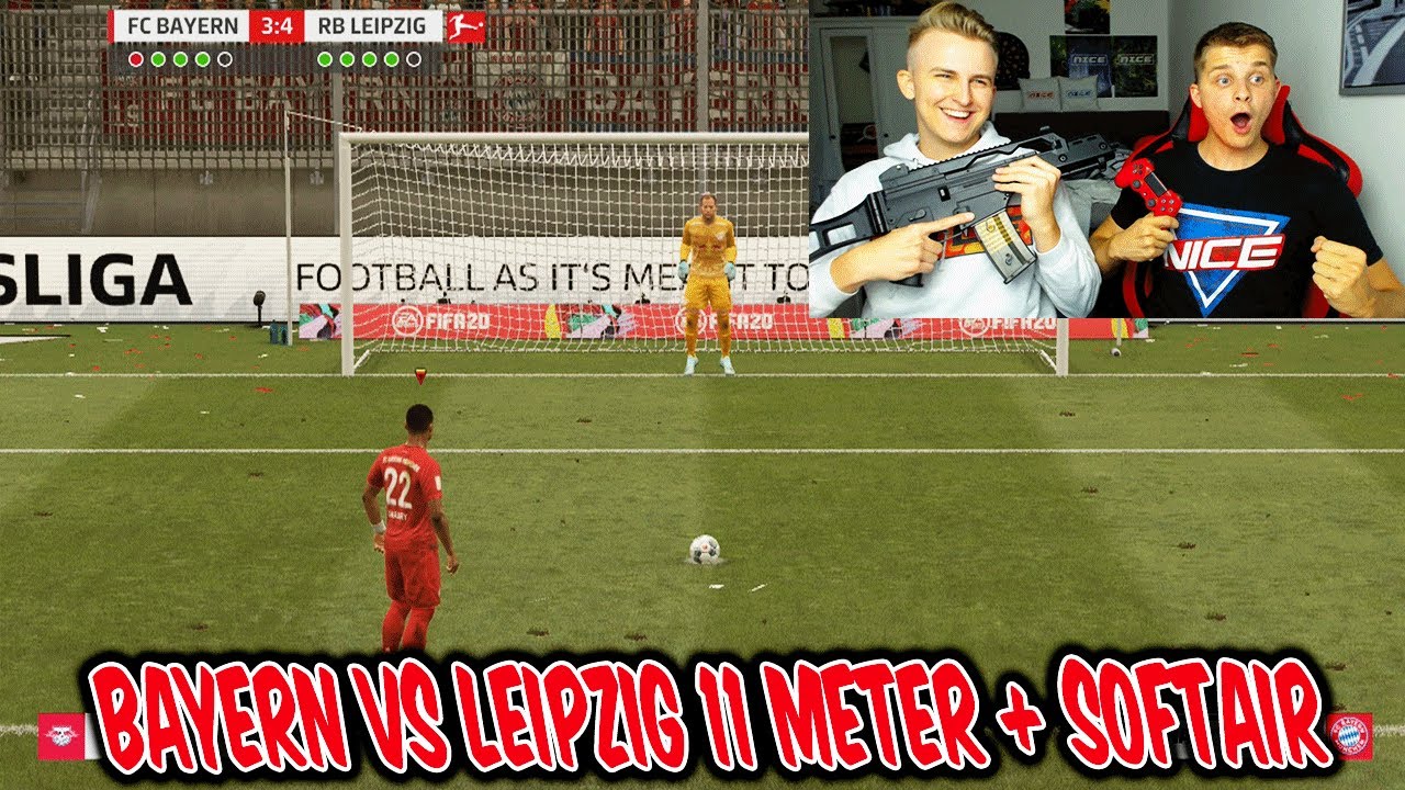 Heftige SOFTAIR Bestrafung bei BAYERN vs. LEIPZIG 11 Meter schie&szlig;en vs. Bro! - Fifa 20 Ultimate Team