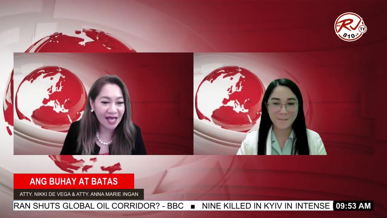 𝗔𝗻𝗴 𝗕𝘂𝗵𝗮𝘆 𝗔𝘁 𝗕𝗮𝘁𝗮𝘀 Hosted by Atty. Nikki de Vega & Atty. Anna Marie Ingan - June 24, 2025