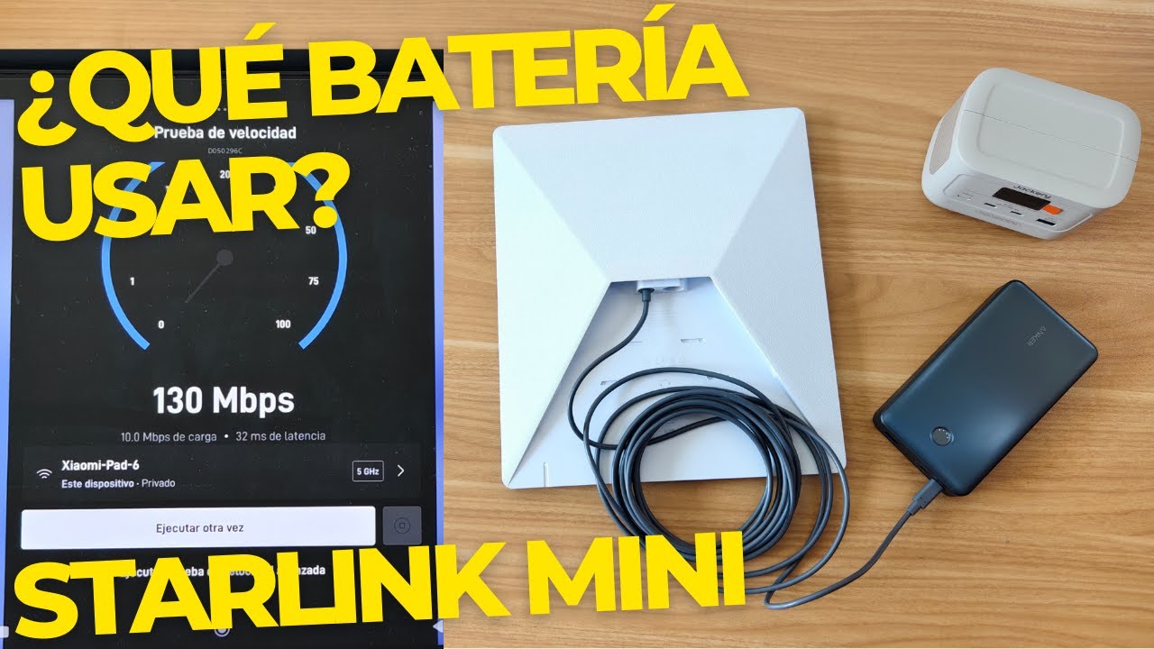 ¿QUÉ BATERÍA USAR CON LA STARLINK MINI? | PARTE 1 #starlink #starlinkinternet