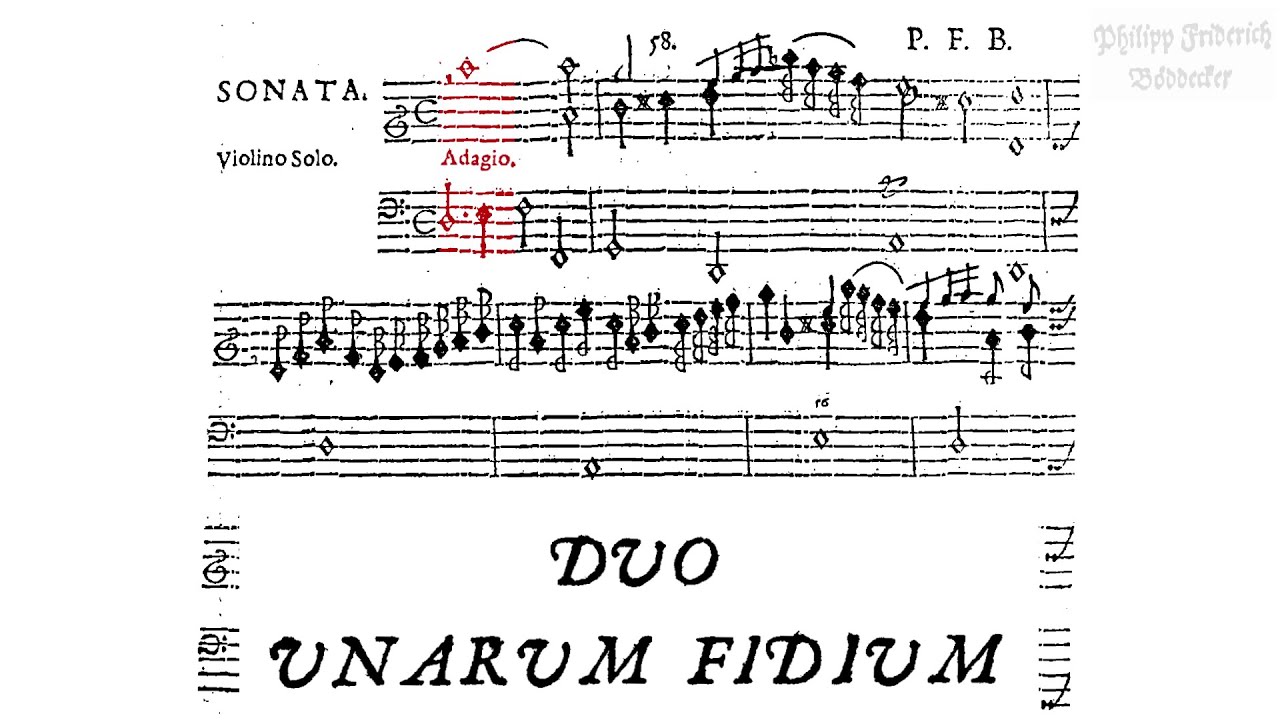 Philipp Friedrich Böddecker: Sonata Violino Solo (Duo Unarum Fidium)
